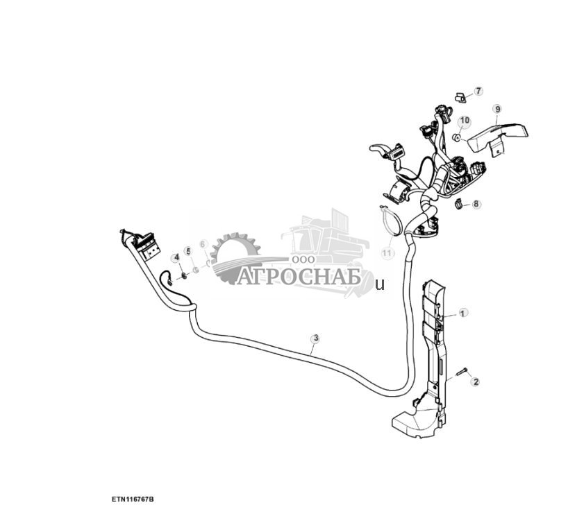 Жгут проводов, передняя опора, CommandQuad™ - ST852305 592.jpg